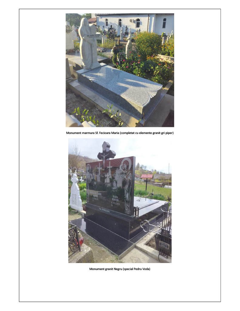 Model de monument funerar folosit ca referință