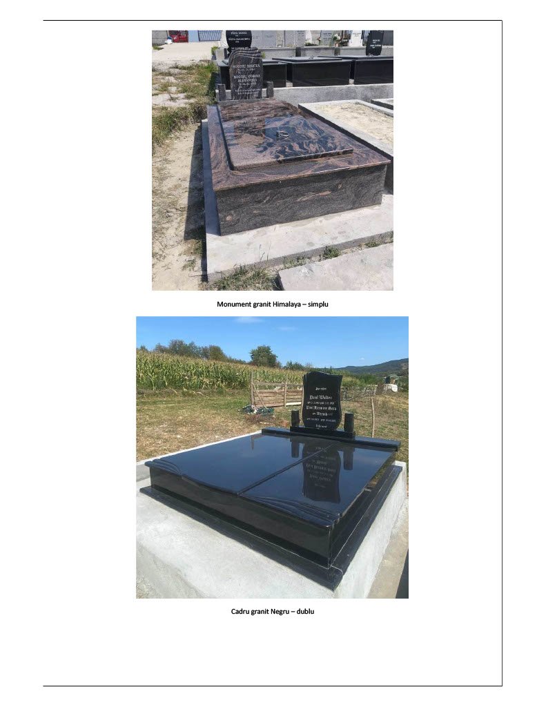 Exemplu de monument funerar și detalii decorative