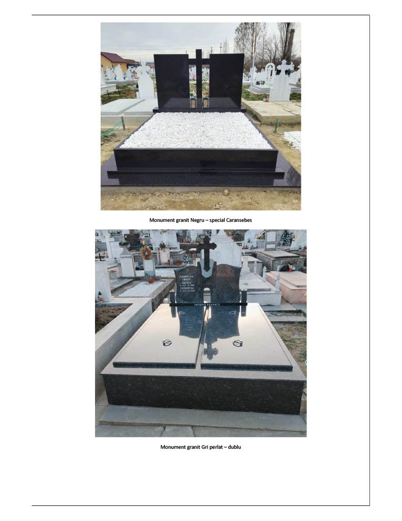 Model de ansamblu funerar prezentat pentru analiză