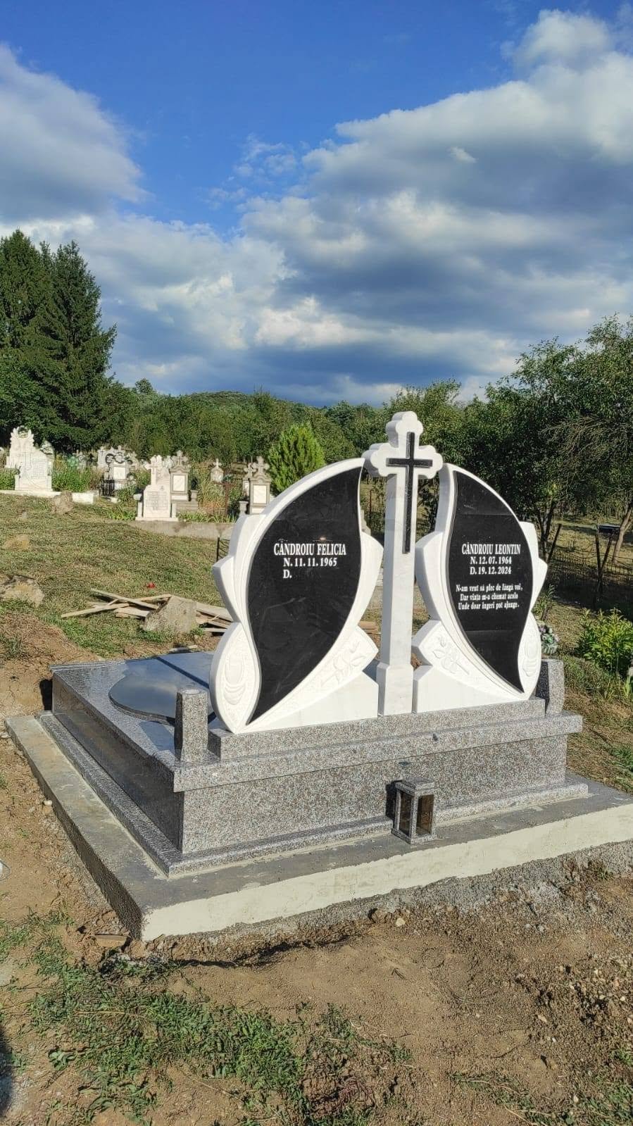 Model de monument funerar utilizat ca reper vizual