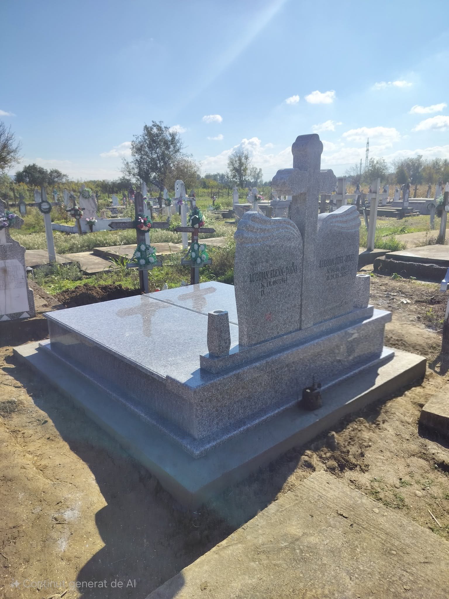 Model de monument funerar utilizat pentru comparație