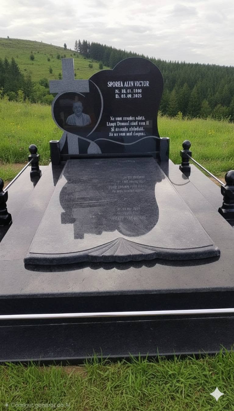 Model de monument funerar prezentat ca referință