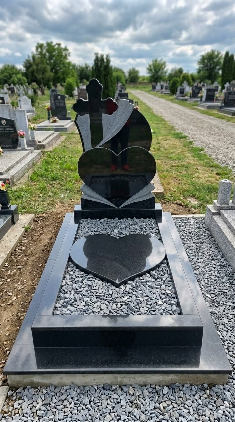 Model de monument funerar din granit